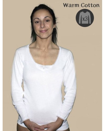 Joc x3 Samarretes Dona M/L Càlides Brodat