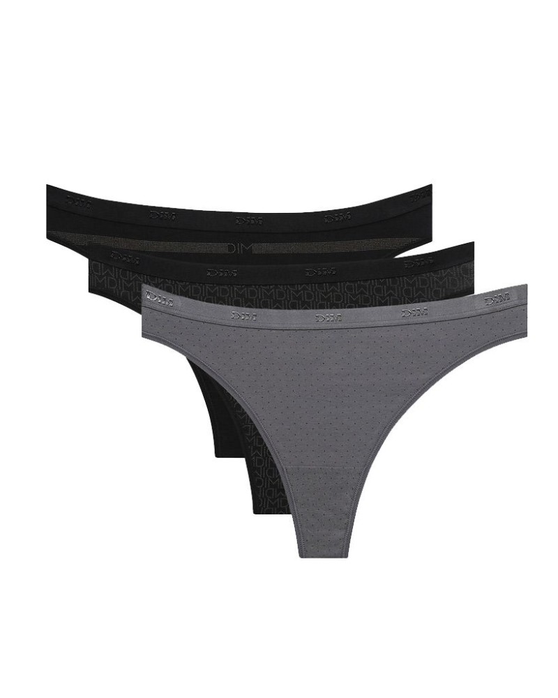 Pack de 3 tangues de cotó elàstic