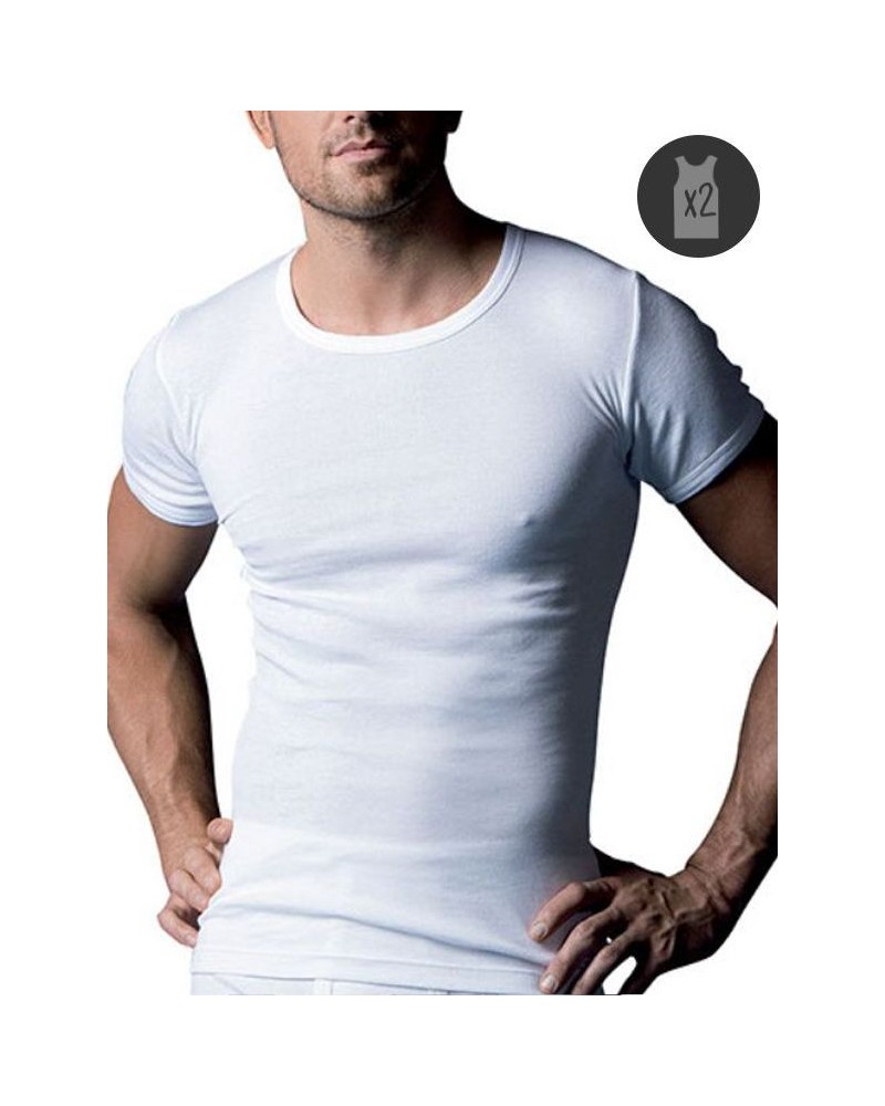Lote de 2 camisetas 100%  algodón Abanderado.
