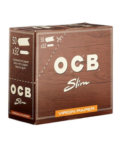 OCB Virgin Slim - Paper de fumar, 50 caixes x 32 fulles