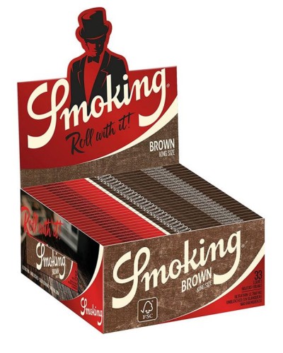 SMOKING Pack 50 Librillos de 33 fulles king size (1650 fulles), Marró