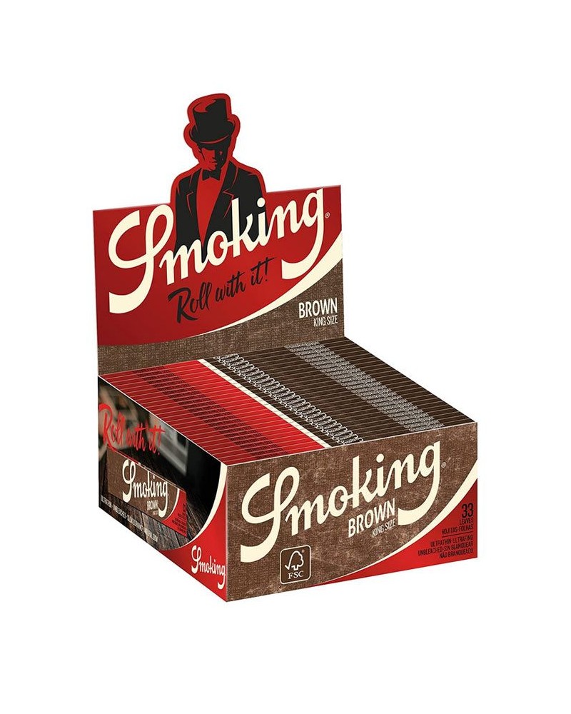 SMOKING Pack 50 Librillos de 33 fulles king size (1650 fulles), Marró