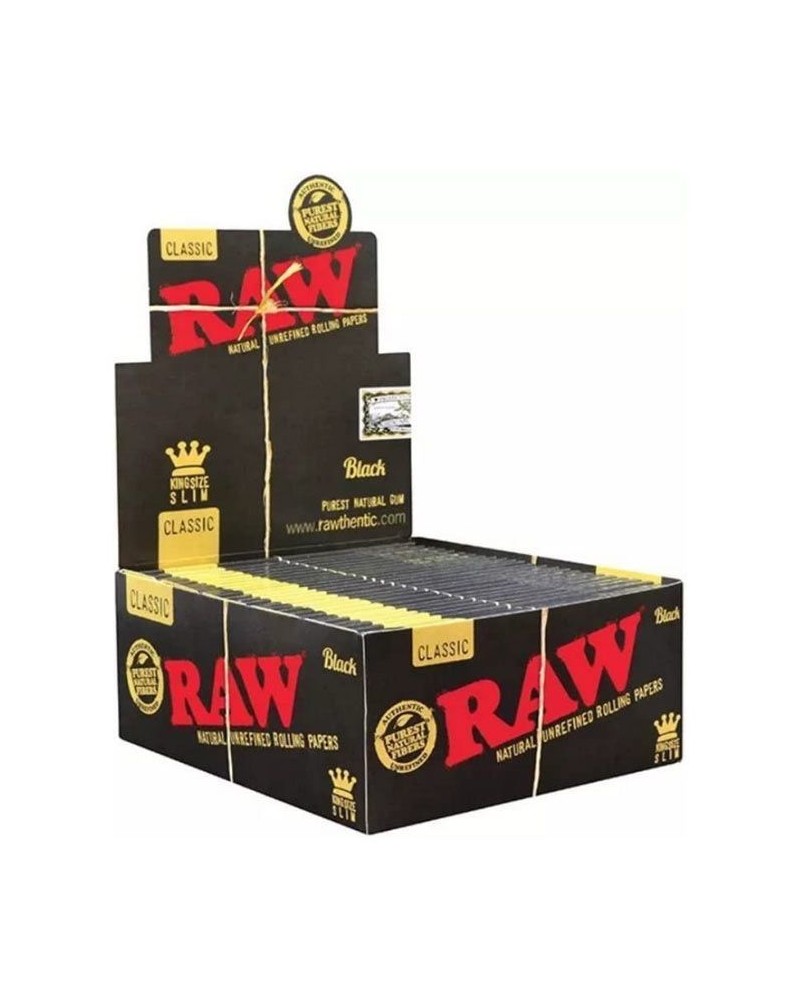 RAW Black King Size Slim Classic-50 llibrets de 32 Fulles