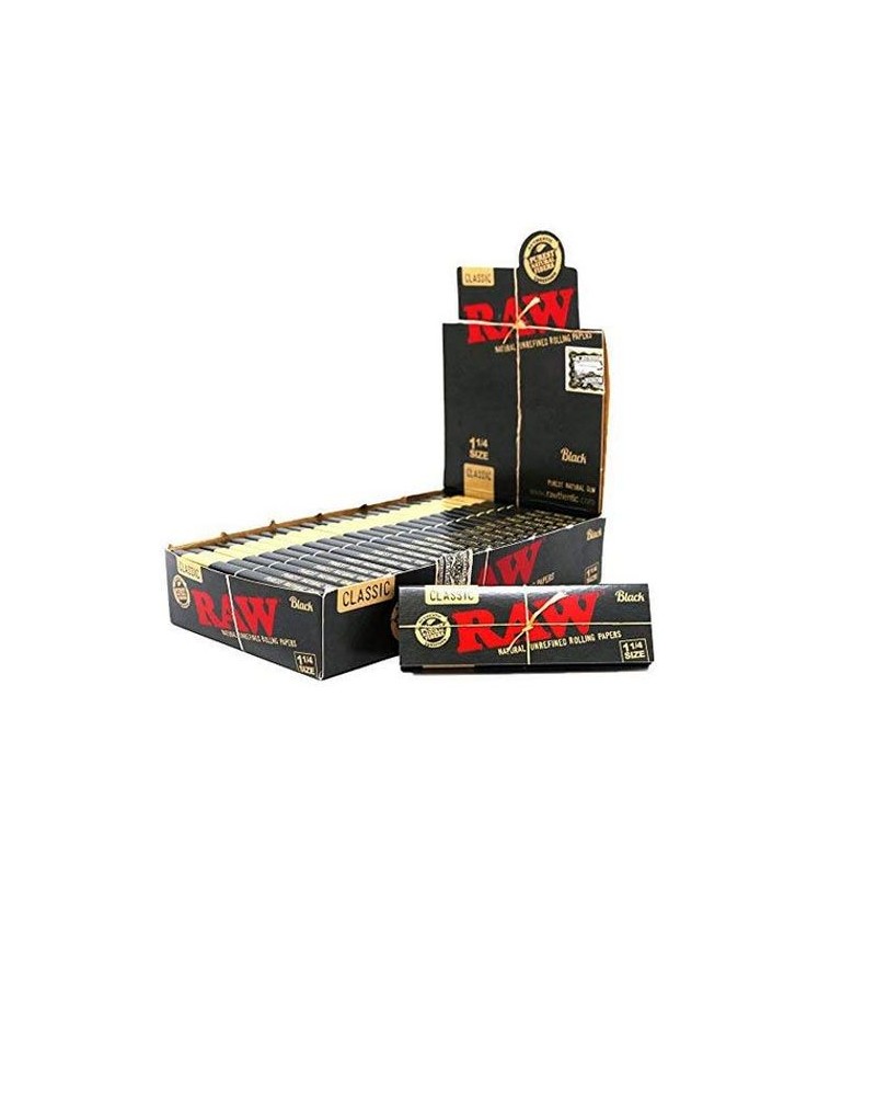 Raw Papers de liar clàssics de 1 1/4 de mida ultraprims de 79 mm (24 paquets)