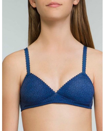 Sostenidor infantil triangular amb copes suaus de color blau Dim Touch