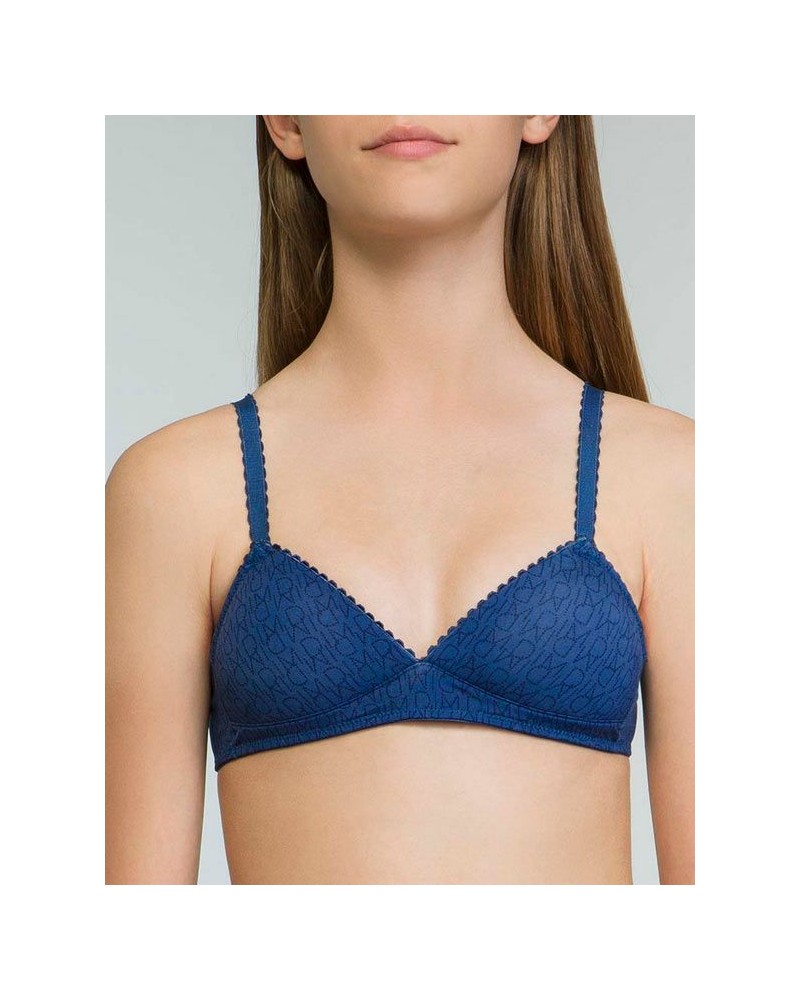 Sostenidor infantil triangular amb copes suaus de color blau Dim Touch