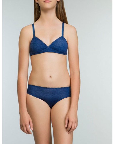 Sostenidor infantil triangular amb copes suaus de color blau Dim Touch
