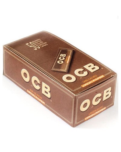 OCB  Paper de fumar sense blanquejant, 50 caixes x 50 fulles