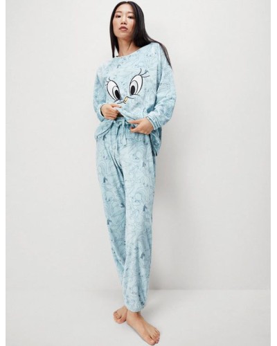 Gisela pijama llarg en teixit polar de Looney Tunes