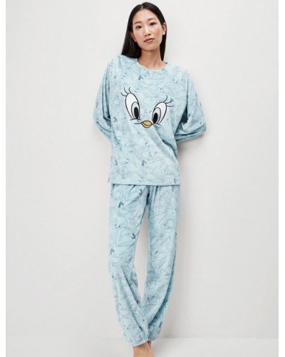 Gisela pijama llarg en teixit polar de Looney Tunes