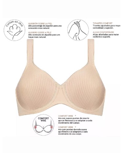 Sujetador Triumph Modern Soft + Cotton para Mujer, Copa B