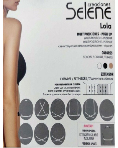 Sostenidor push-up multiposició LOLA sense esquena de Selene