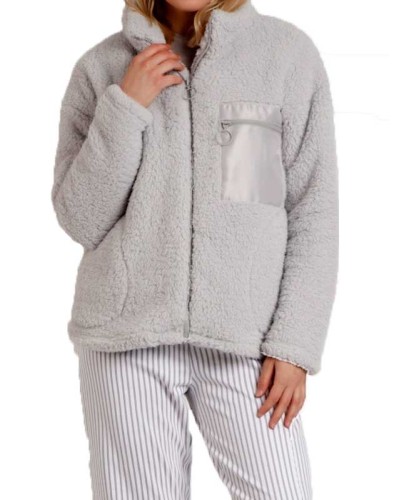 Bata Dona Polar Suau Gris Perla o Beige | ADMAS Hivern