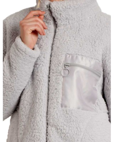 Bata Dona Polar Suau Gris Perla o Beige | ADMAS Hivern