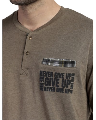 Pijama Home Màniga Llarga Tapeta "Never Give Up" by ADMAS