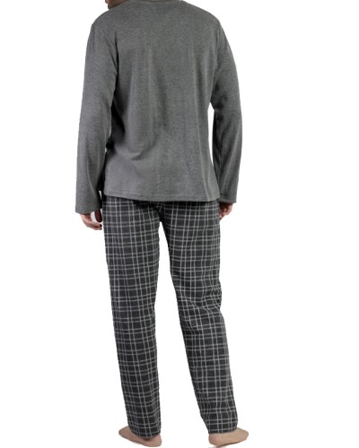 Pijama Home Gris Màniga Llarga Ebony – ADMAS