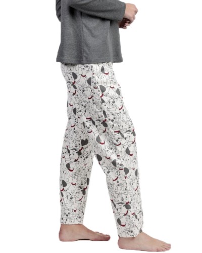 Pijama Dona Disney 101 Dàlmates Varsity Gris Fosc - Aznar Innova