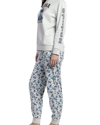 Pijama Dona Disney Aloha Stitch Gris Clar - Aznar Innova