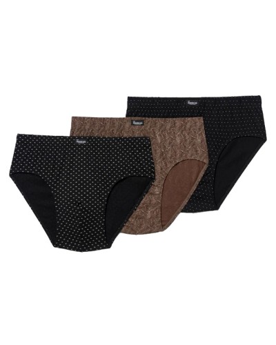 Slip semicurt tancat de cotó x3