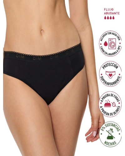 Calça Menstrual de Cotó Flux Molt Abundant - DIM Protect