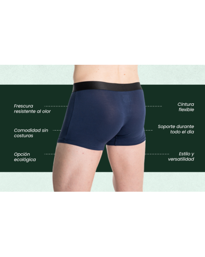 Pack de 3 Bòxers de Bambú per a Home Ultra Suaus, Transpirables