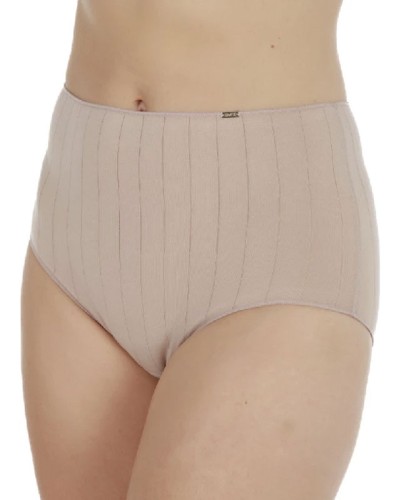 Calça clàssica cotó suau de canalé ample, AVET