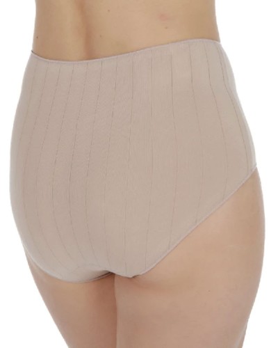 Calça clàssica cotó suau de canalé ample, AVET