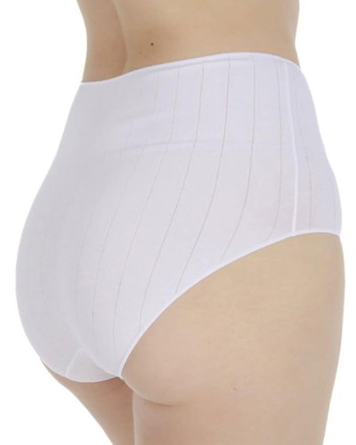Calça clàssica cotó suau de canalé ample, AVET