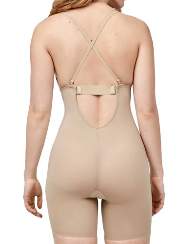 Body modelador beige nude sense aros i pantaló curt - Gisela