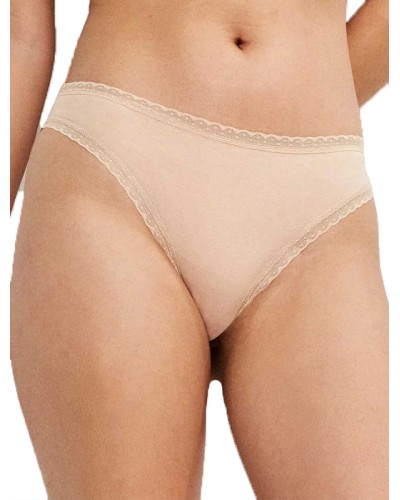 Calça brasilera de cotó amb detall de plumeti - Gisela