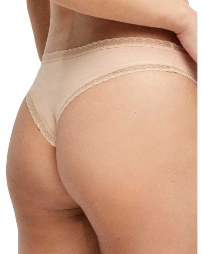 Calça brasilera de cotó amb detall de plumeti - Gisela