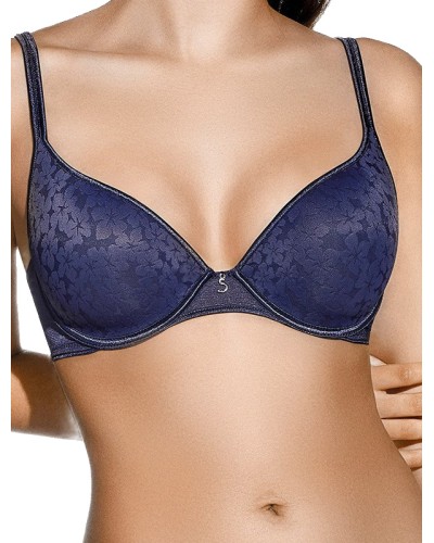 Sostenidor REBECA amb Aros i Farciment Jacquard Floral Copa B - Selene
