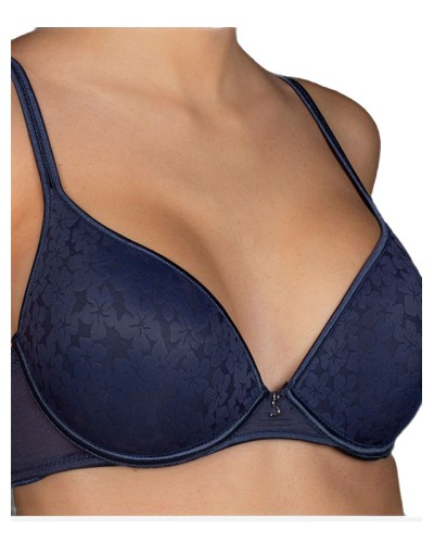 Sostenidor REBECA amb Aros i Farciment Jacquard Floral Copa B - Selene