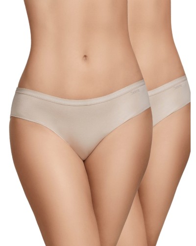 Pack 2 Calces Bikini 400 de Cotó Suau i Tall Baix - Selene