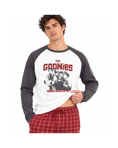 Pijama Home The Goonies Llarg de Cotó amb Pantalons de Quadres - GISELA