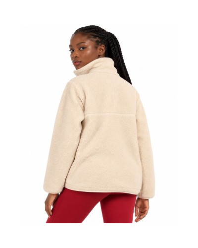 Abric-Jaqueta Polar Beige Lleugera Sporty Urbana per a Dona - GISELA