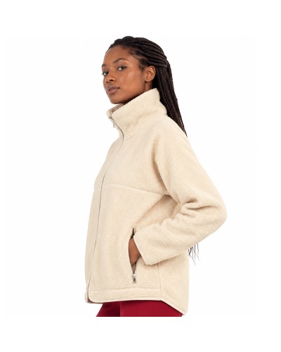 Abric-Jaqueta Polar Beige Lleugera Sporty Urbana per a Dona - GISELA