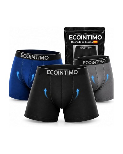 Pack de 3 Bòxers de Bambú per a Home Ultra Suaus, Transpirables