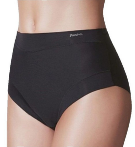Calça de cintura alta de color negre llis